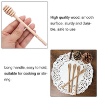 16 x Brand New Honey Sticks, Wooden Honey Dipper, Honey Dipper, Honey Spoons, Wooden Honey Spoons with Long Handle, with Mixing Spoon Coffee Spoon, for Honey, 14 pieces - RRP €113.92