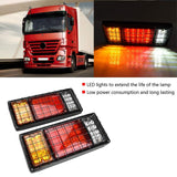 1 x RAW Customer Returns Pack of 2 LED trailer taillights, trailer lighting 12V 40 LED taillight stop light warning light, protective grille taillights for trailer, motorhome, van, truck, tractor - RRP €40.9