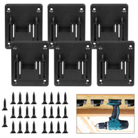 1 x RAW Customer Returns JJXNDO for Makita Tool Holder, 6-Pack Tool Dock Holder Wall Hanger For Makita 14.4-18V Lithium Battery Tools with Screws - RRP €19.15