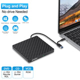 1 x RAW Customer Returns BENEWY CD DVD Burner External Drive USB 3.0 Type C, Portable Drive, RW Player, plug play low noise, Slim, for Laptop, Desktop, Mac, Macbook, OS Windows Linux - RRP €21.61