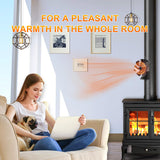 1 x RAW Customer Returns HAWCAFU Magnetic Fireplace Fan, 3-in-1 Stove Fan Without Electricity, 5 Blades Quiet Fireplace Fan Chimney Fan for Fireplace Fireplace Stove Wood Stove Pipe Chimney Pipe, with 1 Replacement Ring - RRP €40.33