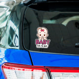 1 x RAW Customer Returns AIBAOBAO 2 Pack Baby in Car Stickers, 13.7 x 19 cm Car Sticker Baby Sticker, Baby in Car Baby in Car Warning Sticker for Child Safety in the Car, Waterproof Removable Window Car Sticker - RRP €6.78