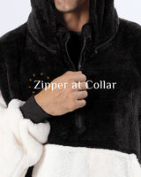 2 x Brand New Argstar Oversized Hooded Sleeve Blanket for Women and Men, Portable Sherpa Blanket for Adults Comfortable Warm Hooded Sweatshirt with Deep Pocket Elastic Sleeve Black Thickened Lengthened  - RRP €48.71