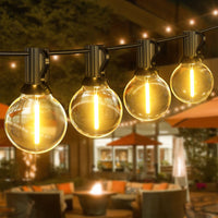 1 x RAW Customer Returns LED Fairy Lights Outdoor Power, 15.2M 50Ft 25 1 G40 Light Bulbs Fairy Lights Bulbs Waterproof Indoor Outdoor Fairy Lights for Garden, Party, Patio, Weddings, Room - RRP €29.99