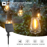 1 x RAW Customer Returns Kawaya Solar Fairy Lights Outdoor 10M LED Fairy Lights Outdoor Solar USB Rechargeable 5 Light Modes IP65 Waterproof with 15 1 Light Bulbs Warm White Outdoor Balcony Fairy Lights for Garden Terrace - RRP €33.99