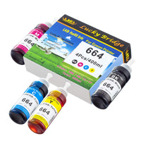 3 x RAW Customer Returns Lucky Bridge 400ml 4x100ml 664 Ink for Epson EcoTank T664 T6641 T6642 T6643 T6644 Ink Bottle for ET-2500 ET-2550 ET-2600 ET-2650 ET-4500 ET-140000000 L100 L110, L350, L355, L555-400 ml. - RRP €64.8