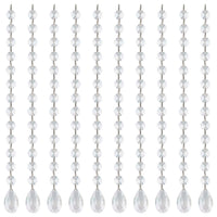 1 x RAW Customer Returns BELLE VOUS Clear Prism Crystal Chandelier Crystal Drop Pendants 10 Pcs - 34.5cm - Crystals for Hanging for Chandeliers, Prisms, Suncatchers, Garlands, Wedding Christmas Party - RRP €17.99