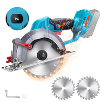 1 x RAW Customer Returns 6 Cordless Mini Circular Saw Compatible with Makita 18V, LCD Display, 12000 RPM, with 2 Saw Blades 150mm , Brushless Motor, for Cutting Wood, Plastic, Soft Metal, Tiles - RRP €84.16