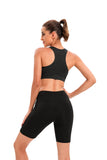 1 x RAW Customer Returns ZETIY 5 Piece Women s Fitness Tracksuit Yoga Set, Sportswear Pilates Sportswear Tennis Clothing Running Clothing for Gym Fitness Jogging - Black - M - RRP €40.99