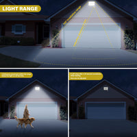 1 x RAW Customer Returns RIGIDON 2x 100W 10000LM outdoor light motion detector LED spotlight, outdoor LED lamp, 6000K cold white LED floodlight outdoor light, waterproof outdoor light floodlight for garden garage carport house wall - RRP €55.99