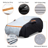 1 x RAW Customer Returns Car cover waterproof suitable for VW Up Smart Forfour FIAT Panda 500 500C 500E Abarth 500, breathable full car cover for rain sun dust protection car tarpaulin cover - RRP €60.49