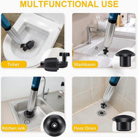 1 x RAW Customer Returns NiC IS COCNG pressure toilet unblocker, high pressure toilet plunger, toilet plunger, pipe cleaner, toilet blockage removal toilet plunger 4 in 1 toilet plunger for toilet sink bathtub floor drain - RRP €44.11