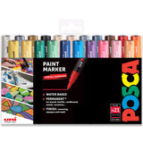 1 x RAW Customer Returns Uni Posca art marker PC-1M, for fabric glass metal, complete set with 21 colours - RRP €51.99