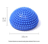 1 x RAW Customer Returns DXIA 2X Half Foot Massage Balance Ball, Hemisphere Hedgehog Balance Plate, Improve Balance Cushion Balance Ball, Spiky Roller Trainer for Fitness Yoga Pilates Coordination Exercises - RRP €19.99