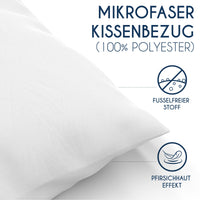 1 x RAW Customer Returns Dreamzie Pillowcases Set of 2 - for Pillows 50 x 75 cm, Alabaster White, Microfiber 100 Polyester - Quality Cushion Covers with Unparalleled Softness - RRP €10.07