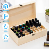 1 x RAW Customer Returns Nizirioo Essential Oils Wooden Box Essential Storage Box 36 Holes Wooden Essential Oil Storage Container Multifunctional Gift Storage Box for Fragrance Oils Essential Oils Nail Polish - RRP €19.04