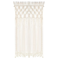 1 x RAW Customer Returns lalago Macrame Wall Hanging, Woven Tapestry, Boho Curtain, Door Curtain, Boho Decorative Wall Decoration Tapestry for Room Background Decoration 74 x 203 cm  - RRP €28.99