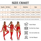 1 x RAW Customer Returns FEOYA Latex Lingerie Women Sexy Ladies Wet Look PVC Leather Lingerie Bodysuit Sexy Sleeveless Tie Straps Deep V-Neck Bodycon Bodysuits Women Nightwear Clubwear Dance Party Costume D-Red XL - RRP €29.98