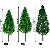 1 x RAW Customer Returns 24 pieces model building trees, model railway landscape, train trees plastic model trees, mixed trees model building, for DIY landscape garden decoration, model landscape, 7.5CM-9.5CM - RRP €13.12