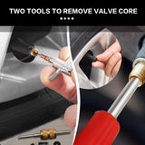 1 x RAW Customer Returns UGBO valve wrench valve extractor tire valve remover single head valve core 1 4-way valve tool 3 x bicycle tire levers 5 x valve wrench 5 x tire valve caps 1 x tire pads - RRP €32.4