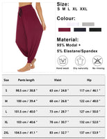 1 x RAW Customer Returns Terecey Women s Harem Pants,Women s Yoga Pants with Pockets,Women s Elegant High Waist Trousers,Women s Cotton Sprotive Trousers for Jogging, Dance, Pilates - Red M - RRP €23.47