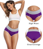 1 x RAW Customer Returns wirarpa Underpants Ladies Cotton Underwear Women Waist Briefs High Waist Briefs 5 Pack Size L - RRP €27.5