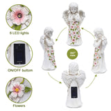 1 x RAW Customer Returns Yeomoo Fairy Angel Figure Garden Decoration Solar Garden Figures for Outdoor Use with 6 LED Solar Lights, Waterproof Garden Decoration Made of Resin Gifts for Outdoor Home, Yard, Patio, Porch 24.5cm - RRP €35.28