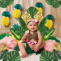 1 x Brand New RANJIMA 72pcs Artificial Palm Leaves Tropical Party Decorations Hibiscus River Palm Leaves Palm Leaves for Hawaiian Luau Jungle Beach Birthday Theme Decoration - RRP €22.8