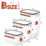 1 x RAW Customer Returns Skroam storage containers with lids, set of 16, BPA free, airtight storage containers, kitchen organizer for cornflakes, cereal, flour, storage containers with labels - RRP €25.99