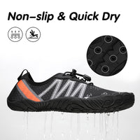 1 x RAW Customer Returns Mishansha Bathing Shoes Men Women Water Shoes Breathable Quick-Drying Swimming Shoes Non-Slip Lightweight Barefoot Shoes for Men Women, Charcoal Black, 41 EU - RRP €19.99