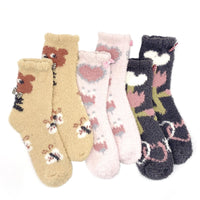 2 x Brand New EQLEF Fluffy Socks Women, 3 Pairs Girls Thermal Socks Soft Bed Socks Sleeping Socks Slipper Socks Winter Socks for Casual Home Sleeping - RRP €48.0