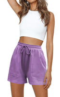 1 x RAW Customer Returns Hibluco women s shorts, summer trousers, fitted shorts with pockets - RRP €19.8