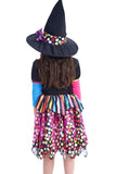 1 x Brand New IKALI Witch Costume for Kids Girls, Spider Skeleton Halloween Carnival Party Dress 7-8 Years - RRP €17.8