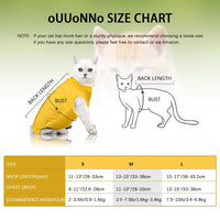 1 x Brand New oUUoNNo Cat Wound Surgery Recovery Suit for Abdominal Wounds or Skin Diseases, After Surgery Wear, Pajama Suit, E-Collar Alternative for Cats and Dogs S, Yellow  - RRP €19.0