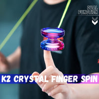 1 x RAW Customer Returns Responsive Yoyo for Children Yoyo K2 Crystal Pink Purple, Dual Purpose Yoyo for Beginners, Trick Yoyo Professional Yoyo Ball with unresponsive Yoyo Bearing Kit for 12 Yoyo Strings for Yoyo Case - RRP €17.14