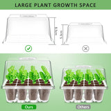 1 x RAW Customer Returns YAUNGEL indoor greenhouse cultivation box, 10 pieces 120 cells mini greenhouse cultivation set with raised lid, seedling starter trays greenhouse cultivation tray with lid for plant, transparent - RRP €18.99