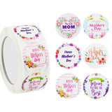 5 x Brand New 500pcs Happy Mother s Day Stickers 2.5cm Round Sealing Stickers for Crafts, Cards, Gift Wrapping, Scrapbooking, Envelope, Crafting, 6 Designs Pattern A  - RRP €102.0