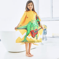 1 x RAW Customer Returns KAKU NANU Bath Towels Bath Towel Children, Exquisite Pattern Bathrobe Bath Poncho Bath Poncho Children Boys Girls Cute Towel with Hood for Children Boys Girls - RRP €21.55