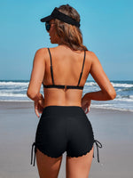 1 x RAW Customer Returns Attraco Women s Swim Shorts Short High Waist Swim Trunks Quick-Drying Swimming Pants Yoga Pants Yoga Leggings UPF50 Board Shorts Swim Shorts Black XL - RRP €20.16