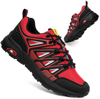 1 x Brand New Eagsouni Running Shoes Men Women Fashion Sneakers for Running Trekking Jogging Tennis Walking Fitness Sports Trainers - Red Black, 46 EU - RRP €58.8