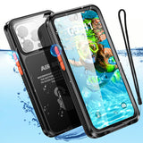 1 x RAW Customer Returns AICase Waterproof Phone Case with Button Closure for iPhone 6.7 -12 Pro Max 13 14 15 Pro Max 14 Plus 15 Plus, Underwater Touchscreen for Beach Swimming Water Park Snorkeling - RRP €25.2