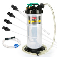 1 x RAW Customer Returns OULUTO 5.3L Manual and Pneumatic Oil Extractor Pump Suction Pump Liquid Extractor Pump with 6 Hoses Oil Dipstick and Check Valve - RRP €85.85