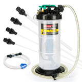 1 x RAW Customer Returns OULUTO 5.3L Manual and Pneumatic Oil Extractor Pump Suction Pump Liquid Extractor Pump with 6 Hoses Oil Dipstick and Check Valve - RRP €85.85