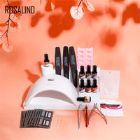 10 x Brand New ROSALIND Gel Nail Polish Starter Set with UV Lamp 36W Gel Nails Kit Shellac Set, 6x Mini Gel Varnishes, Nail Art Manicure Gel Nail Kit UV Nail Polish with Base Coat and Top Coat - RRP €180.0