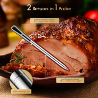 1 x RAW Customer Returns Inkbird INT-11X-B meat thermometer wireless, 91m Bluetooth grill thermometer meat thermometer, IP67 waterproof roasting thermometer oven thermometer for oven grill smoker rotisserie airfryer oven - RRP €64.03