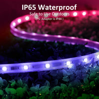 1 x RAW Customer Returns NOVOSTELLA 16M RGBIC LED Strip for Outdoor, IP65 Waterproof, Smart APP Control 16 Million Colors, Music Synchronization, Rainbow Color LED Tapes for Garden Decorative Party - RRP €63.52