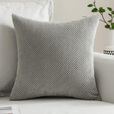 1 x RAW Customer Returns MIULEE Set of 2 cushion covers, decorative cushion, grainy, decorative cushion cover, sofa cushion, decorative cover, soft decorative cushion, couch cushion, cushion for sofa, living room, bedroom, 60x60cm, light grey - RRP €21.17