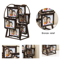 1 x RAW Customer Returns SURPRIZON Rotating Ferris Wheel Photo Frame Desk Table Top Vintage Photo Frame Personalized Family Photo Frame for 12 Photos Home Decor Christmas Birthday Gifts St - RRP €26.35