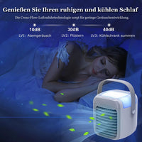 1 x RAW Customer Returns Air Conditioning Mobile 3 in 1 Fan Quiet, Mobile Air Conditioning 3 Speeds 7 Colors Night Light Adjustable Wind Direction, Air Conditioner without Exhaust Hose with Spray Function for Bedroom Office - RRP €24.0