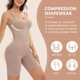 1 x RAW Customer Returns Niwicee Body Shaper Women s Reducing Shapewear Shapewear Abdomen Control Bodysuit Body Shaper Invisible Postpartum Reducer Beige, M  - RRP €19.08